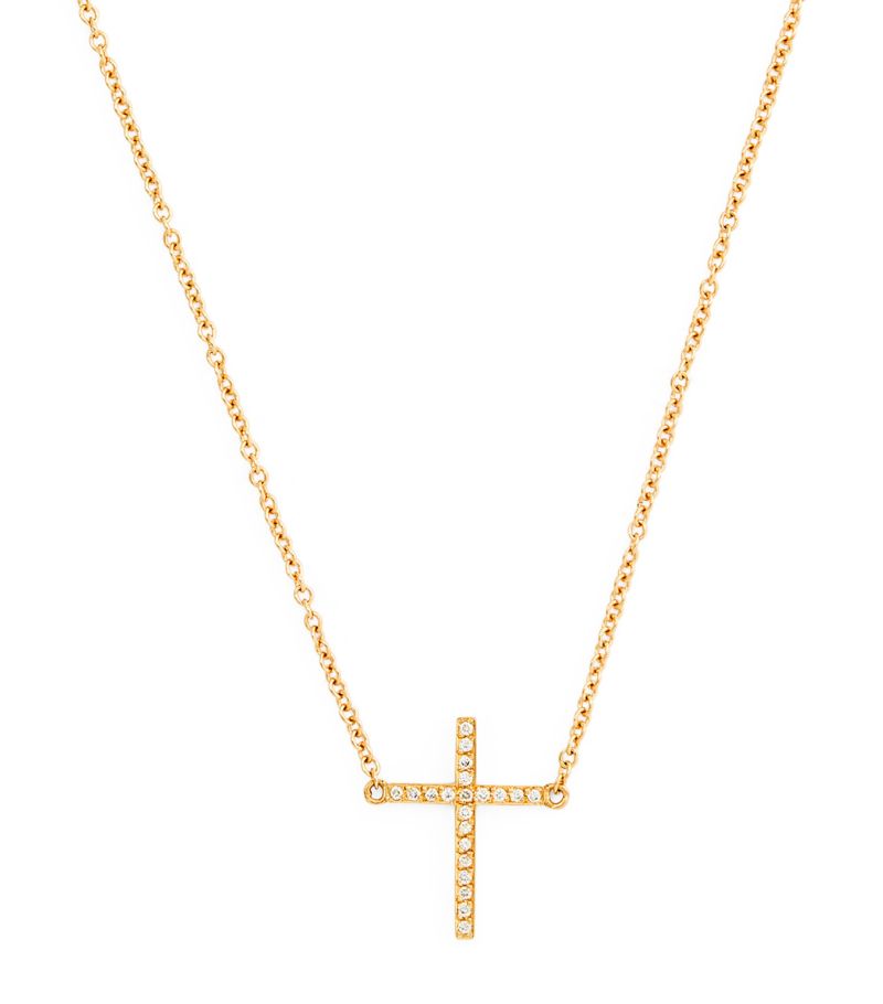Jennifer Meyer Jennifer Meyer Yellow Gold Cross Necklace