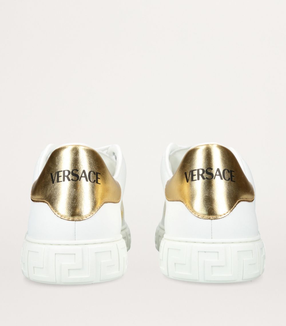 Versace Versace Leather Greca Sneakers