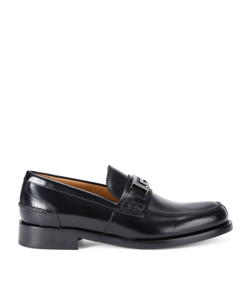 Versace Versace Leather Logo Loafers
