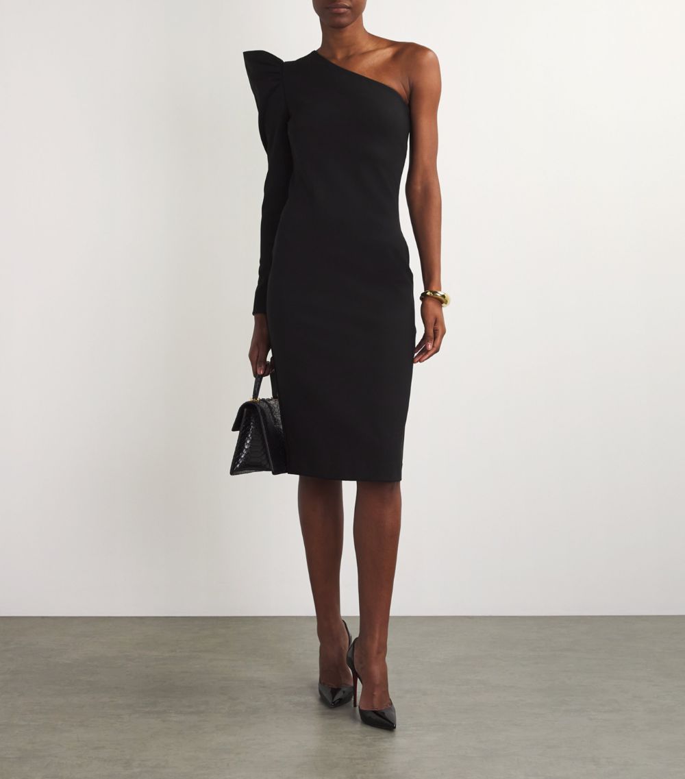 Max Mara Max Mara Jersey One-Shoulder Midi Dress