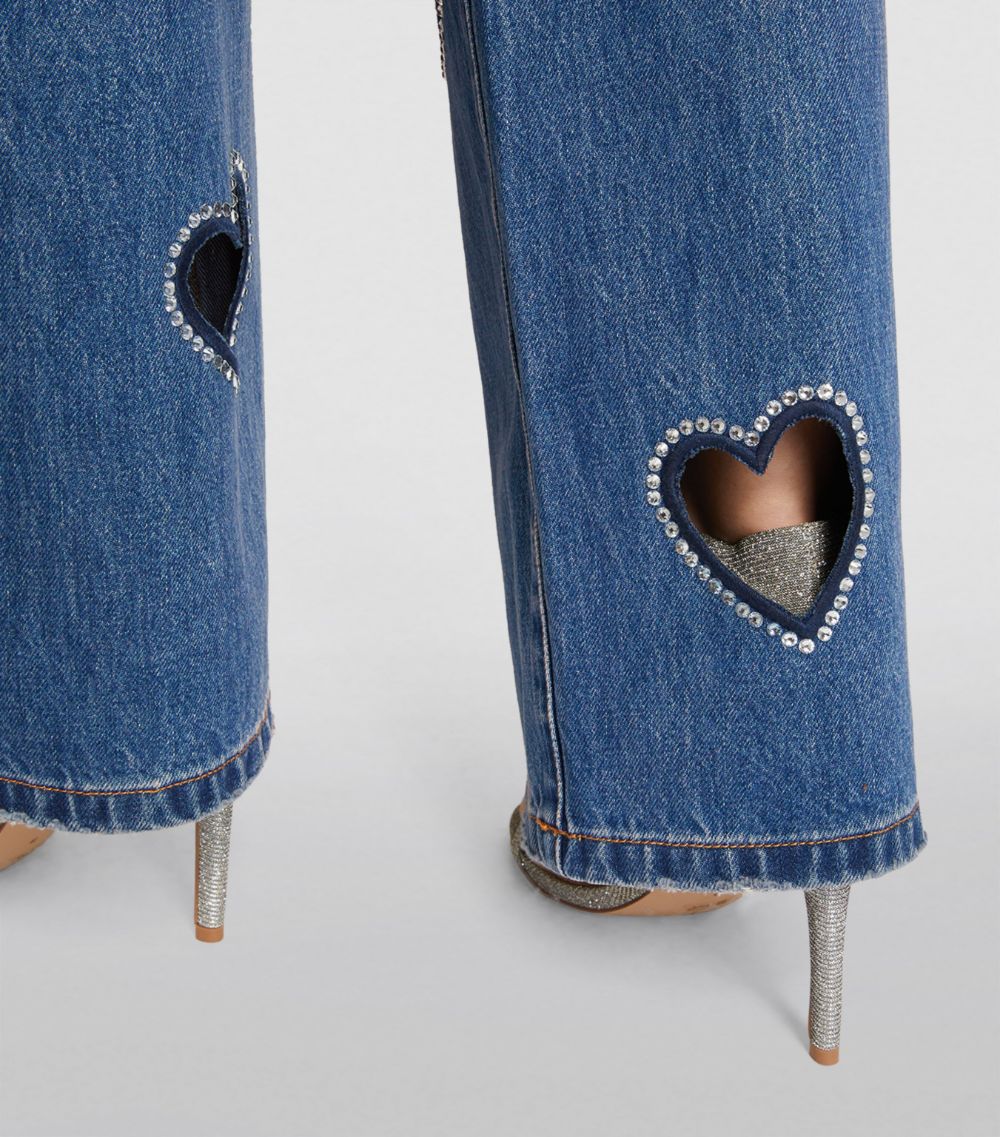 Alice + Olivia Alice + Olivia Heart Cut-Out Karrie Jeans