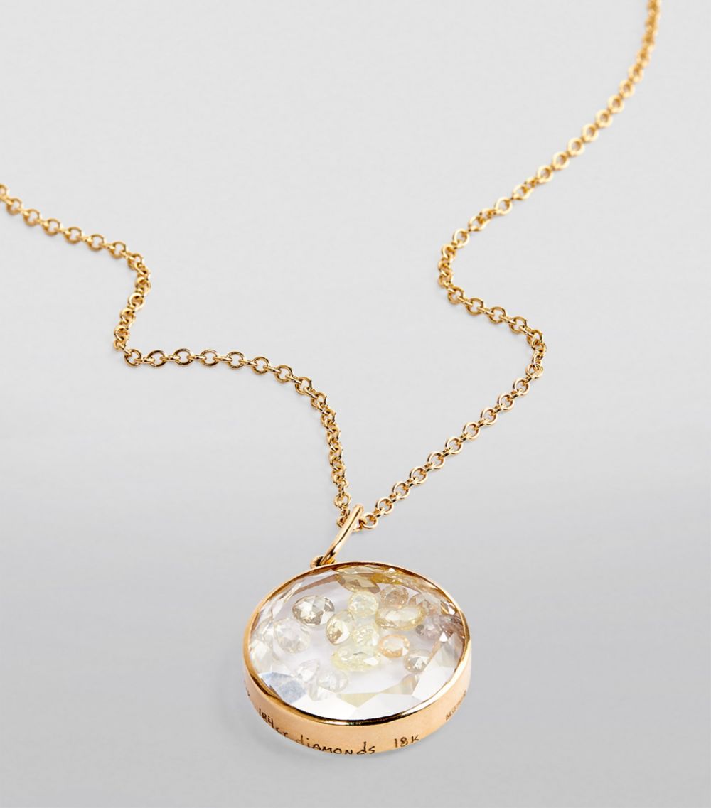 Moritz Glik Moritz Glik Yellow Gold And Diamond Core 18 Shaker Necklace