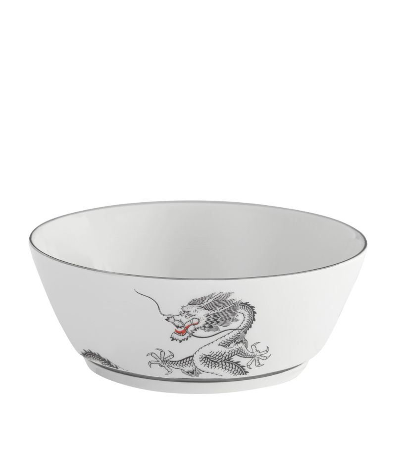 Meissen Meissen Porcelain-Platinum Lucky Dragon Bowl (14.5Cm)