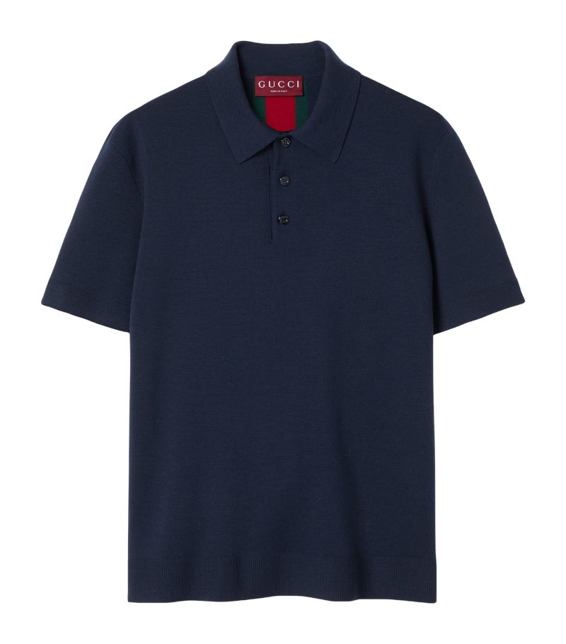 Gucci Gucci Web Stripe Polo Shirt