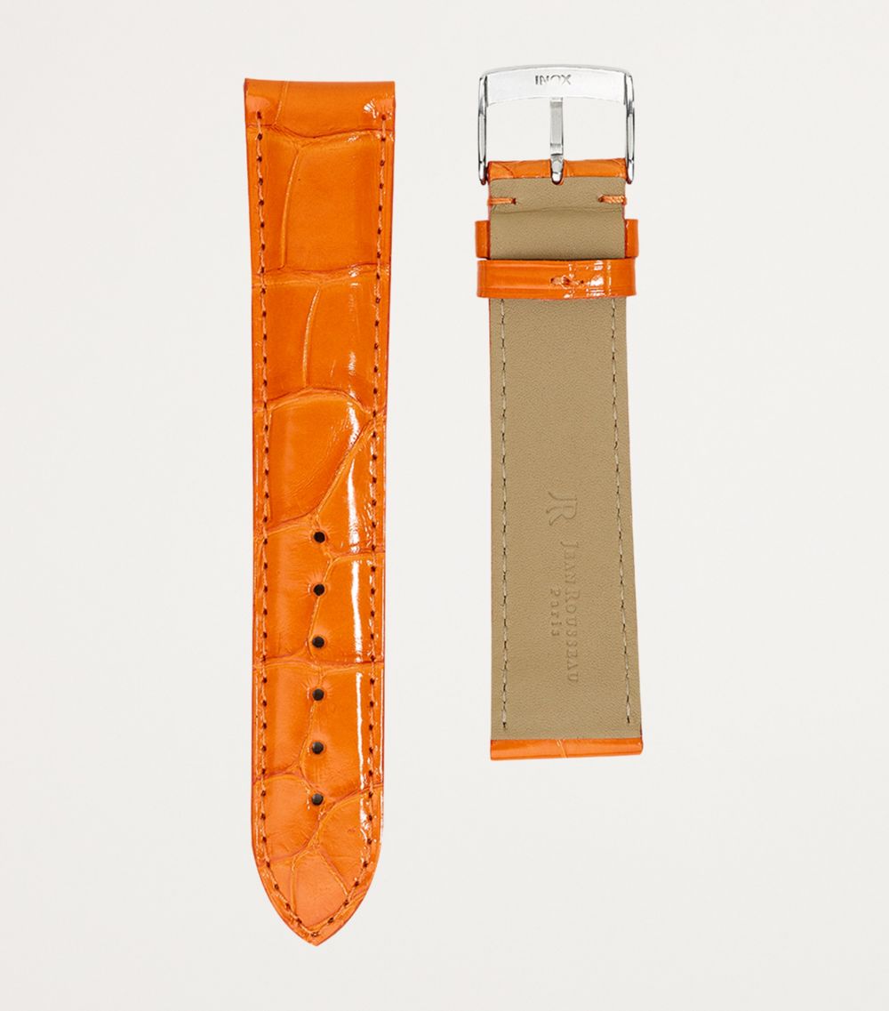 Jean Rousseau Jean Rousseau Classic 3.5 Alligator Leather Watch Strap (20Mm)