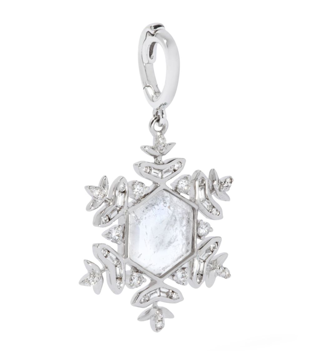 Annoushka Annoushka White Gold Snowflake Charm