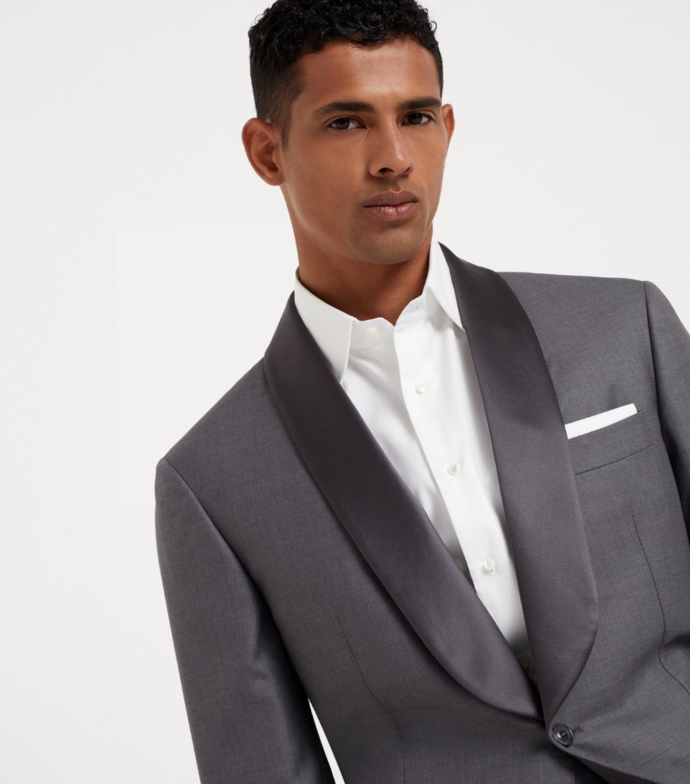 Brunello Cucinelli Brunello Cucinelli Wool-Silk Shawl-Collar Tuxedo