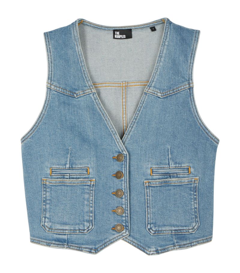 The Kooples The Kooples Denim Waistcoat