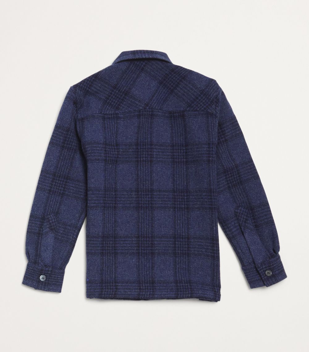 Stefano Ricci Stefano Ricci Kids Wool-Cashmere Check Shirt (4-16 Years)