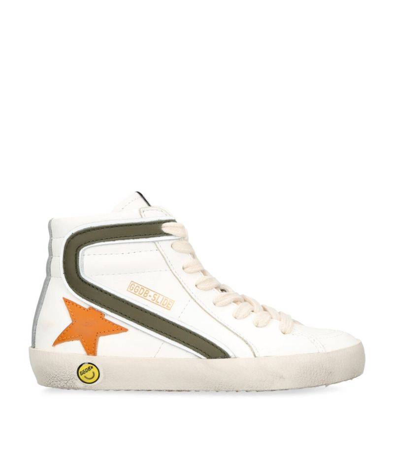 Golden Goose Golden Goose Leather Slide High-Top Sneakers