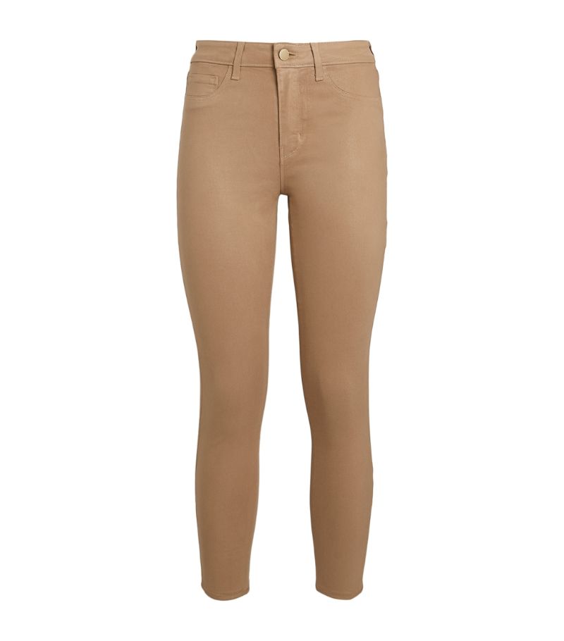 L'Agence L'Agence Margot High-Rise Coated Skinny Jeans