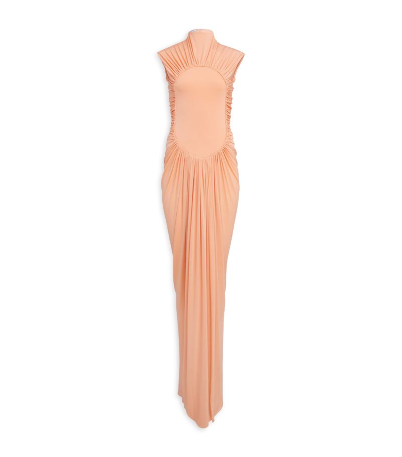 Alaïa Alaïa Draped Maxi Dress