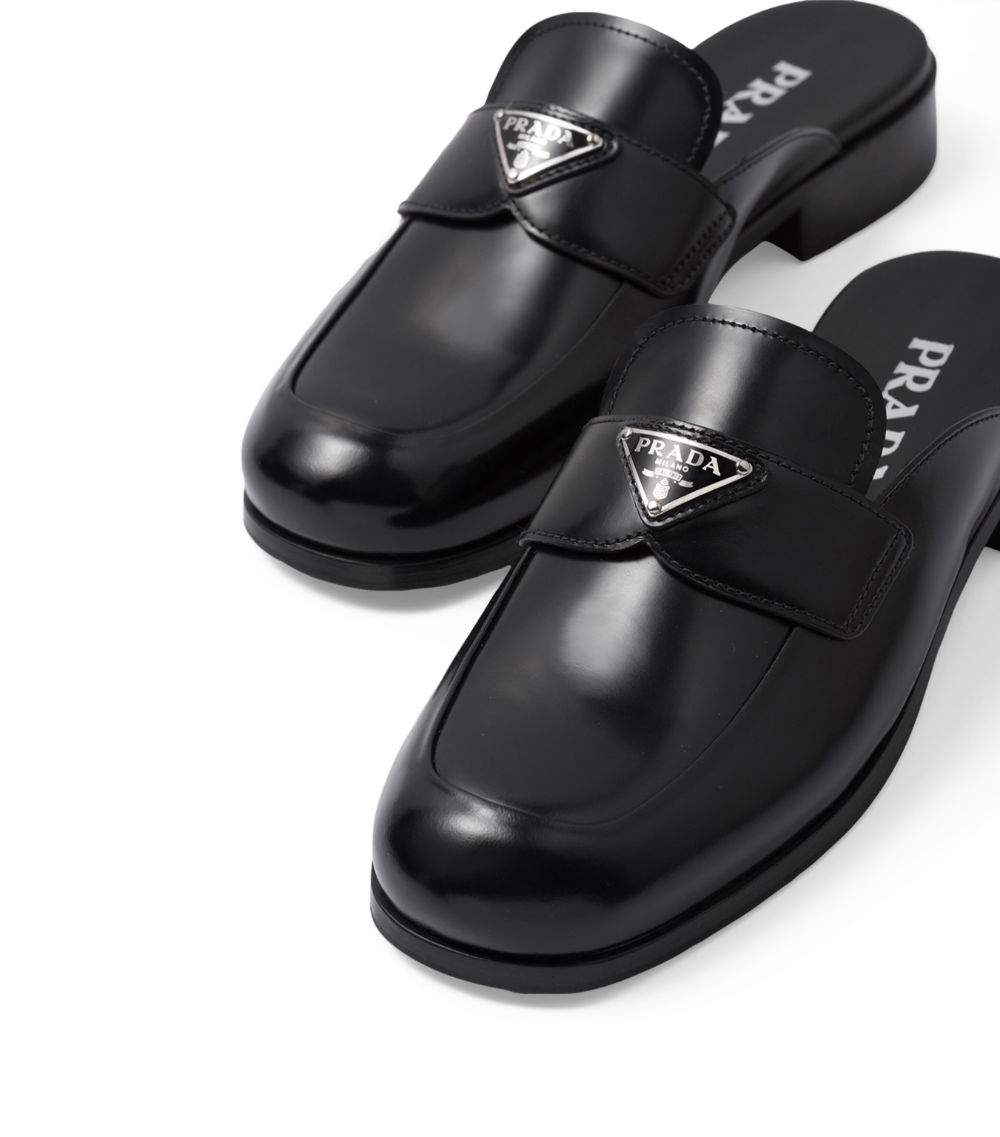 Prada Prada Brushed Leather Mules 75