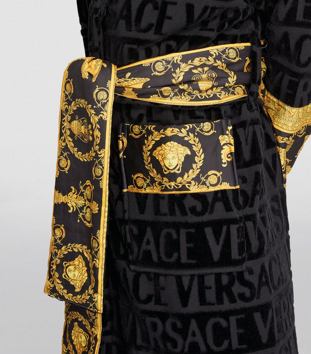 Versace Versace Cotton Baroque Print Robe