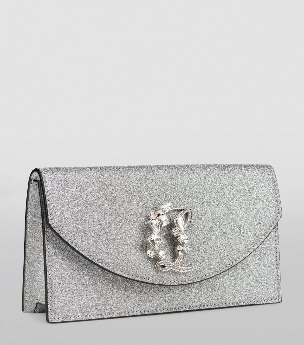 Christian Louboutin Christian Louboutin Loubi54 Glitter Clutch Bag