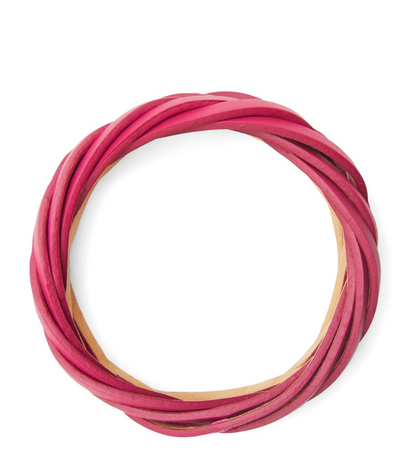 Loewe Loewe Leather Braided Bangle