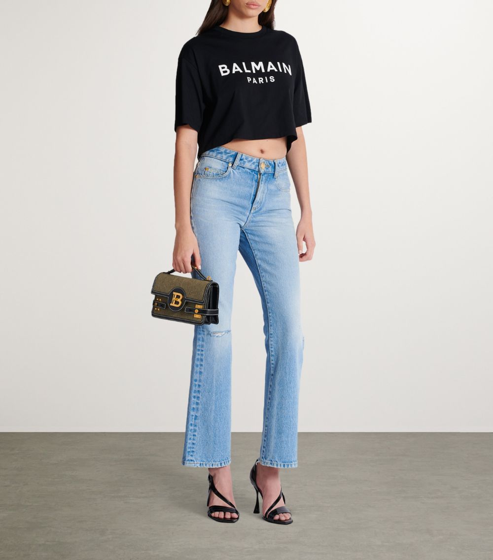 Balmain Balmain Canvas B-Buzz 24 Shoulder Bag