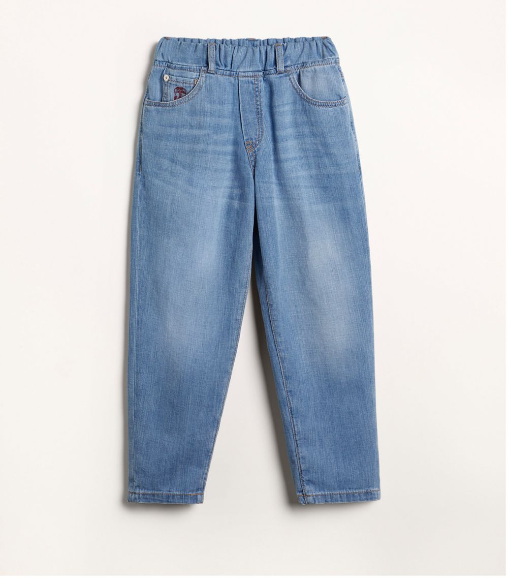 Brunello Cucinelli Kids Brunello Cucinelli Kids Elasticated-Waist Jeans (4-12 Years)