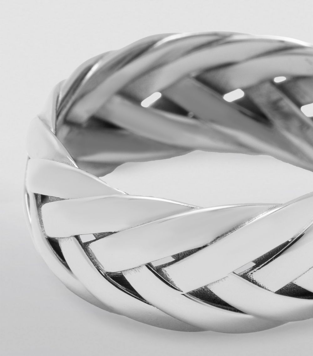 Loewe Loewe Sterling Silver Braided Ring