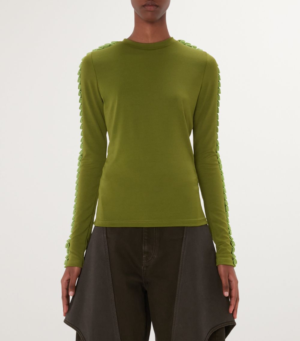 Jw Anderson Jw Anderson Pleated-Sleeve Top