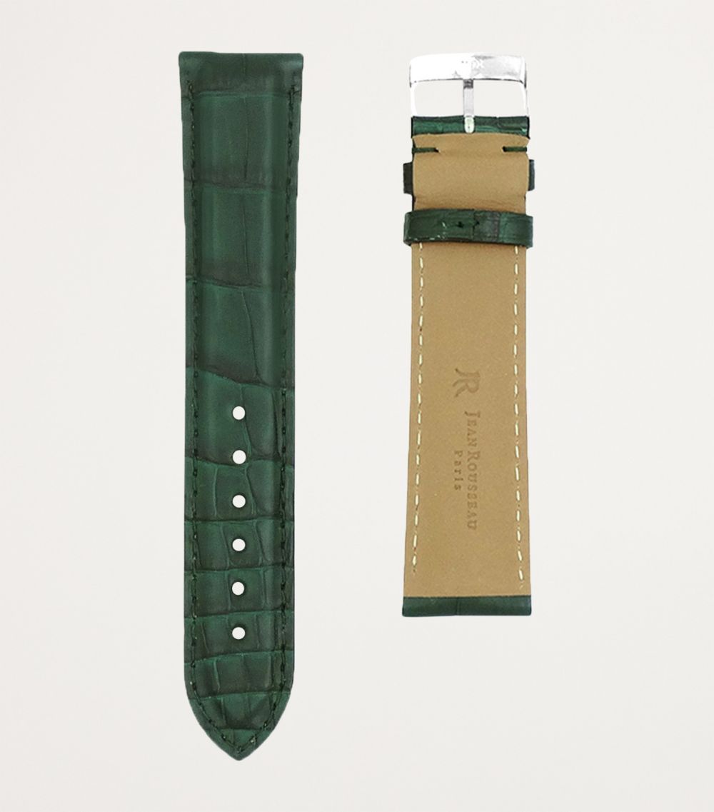 Jean Rousseau Jean Rousseau Classic 3.5 Alligator Leather Watch Strap (19Mm)