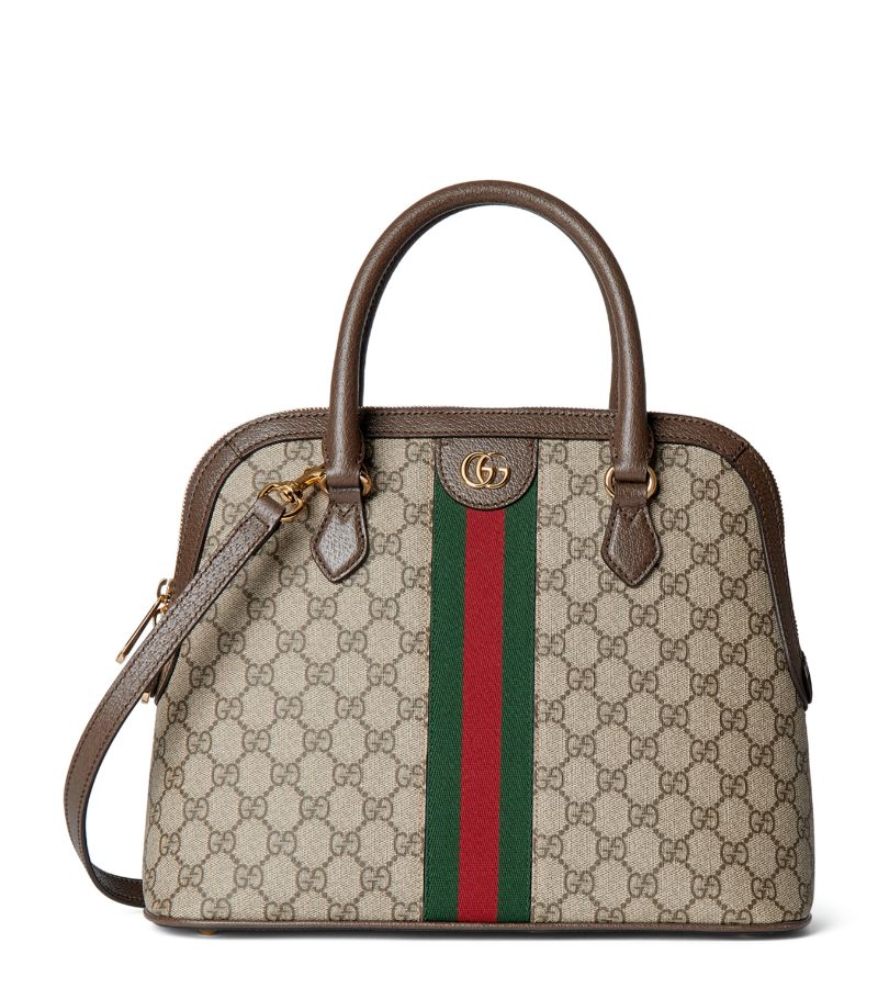 Gucci Gucci Medium Gg Supreme Canvas Ophidia Top-Handle Bag