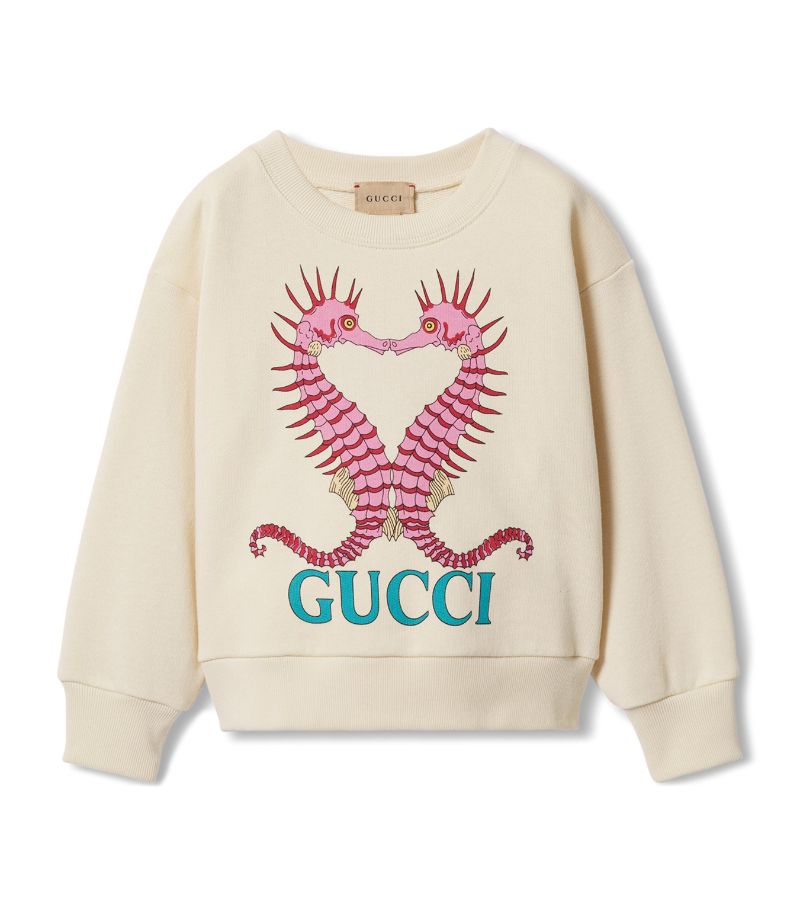 Gucci Gucci Kids Cotton Seahorse Sweatshirt (4-12 Years)