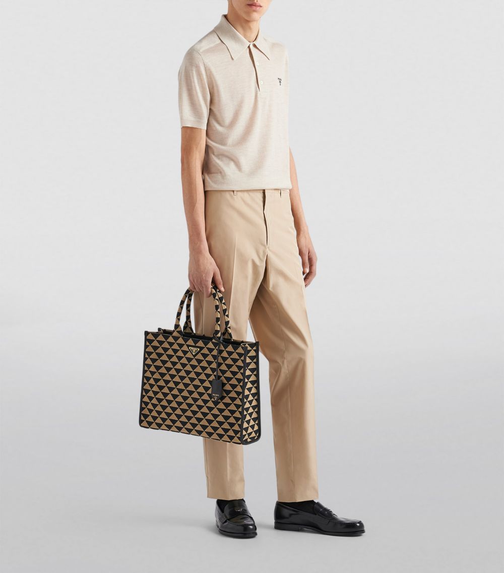 Prada Prada Cotton Straight-Leg Trousers