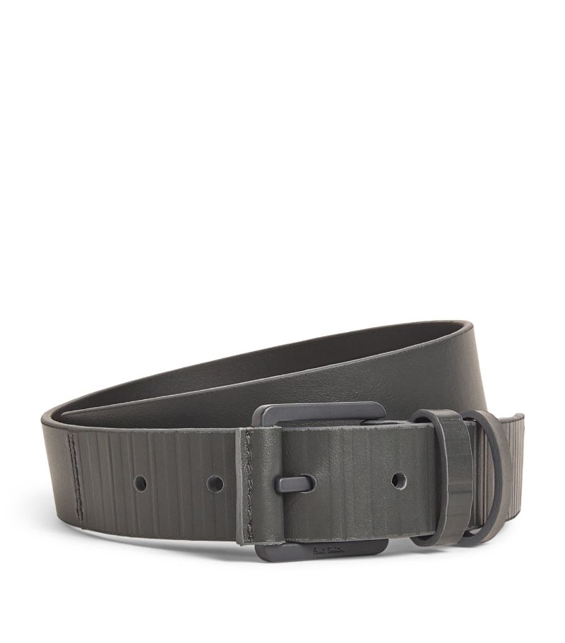 Paul Smith Paul Smith Leather Shadow-Stripe Belt