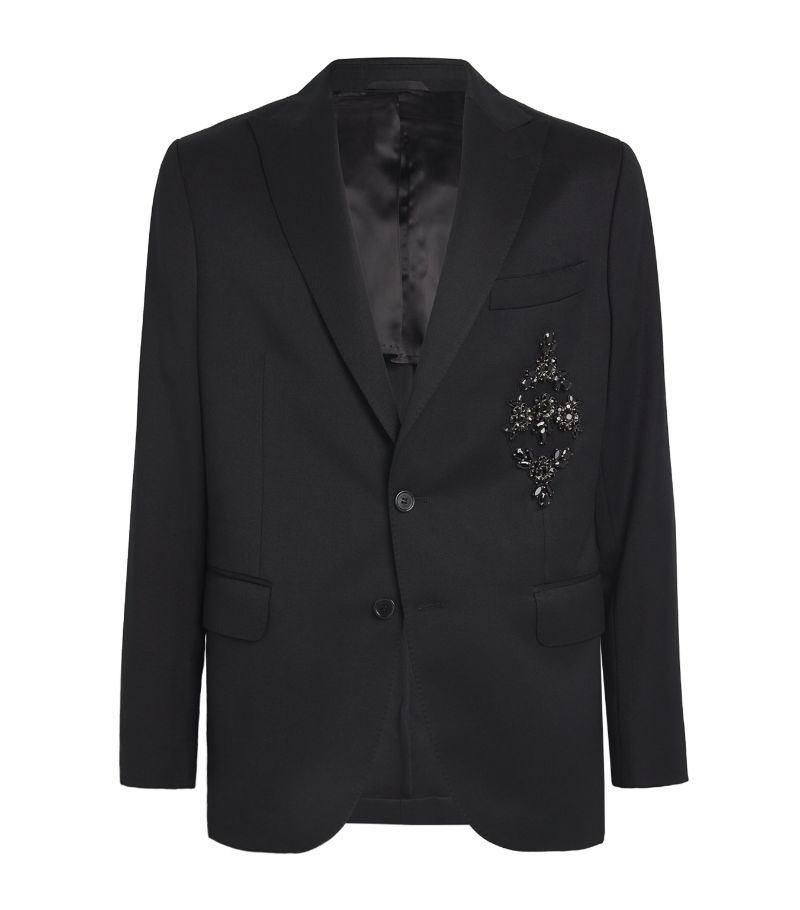 Simone Rocha Simone Rocha Crystal-Embellished Suit Jacket