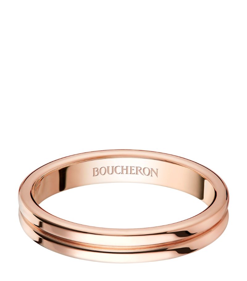 Boucheron Boucheron Rose Gold Quatre Godron Wedding Band