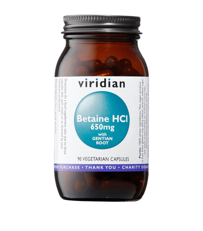 Viridian Viridian Betaine Hcl With Gentian Root 650Mg (90 Capsules)