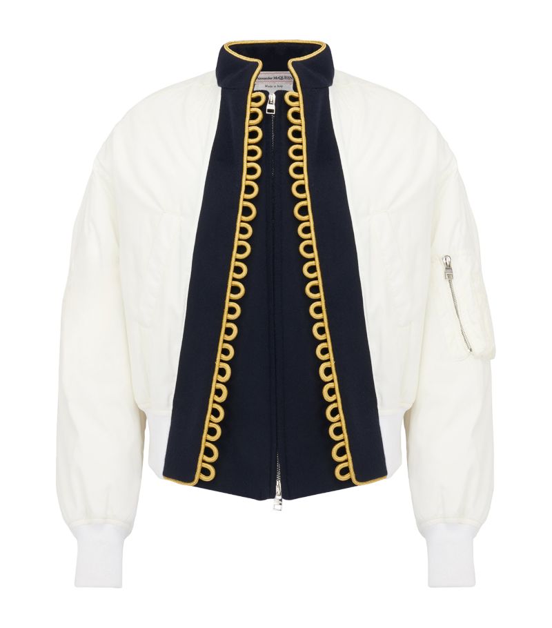 Alexander McQueen Alexander Mcqueen Military Bomber Jacket