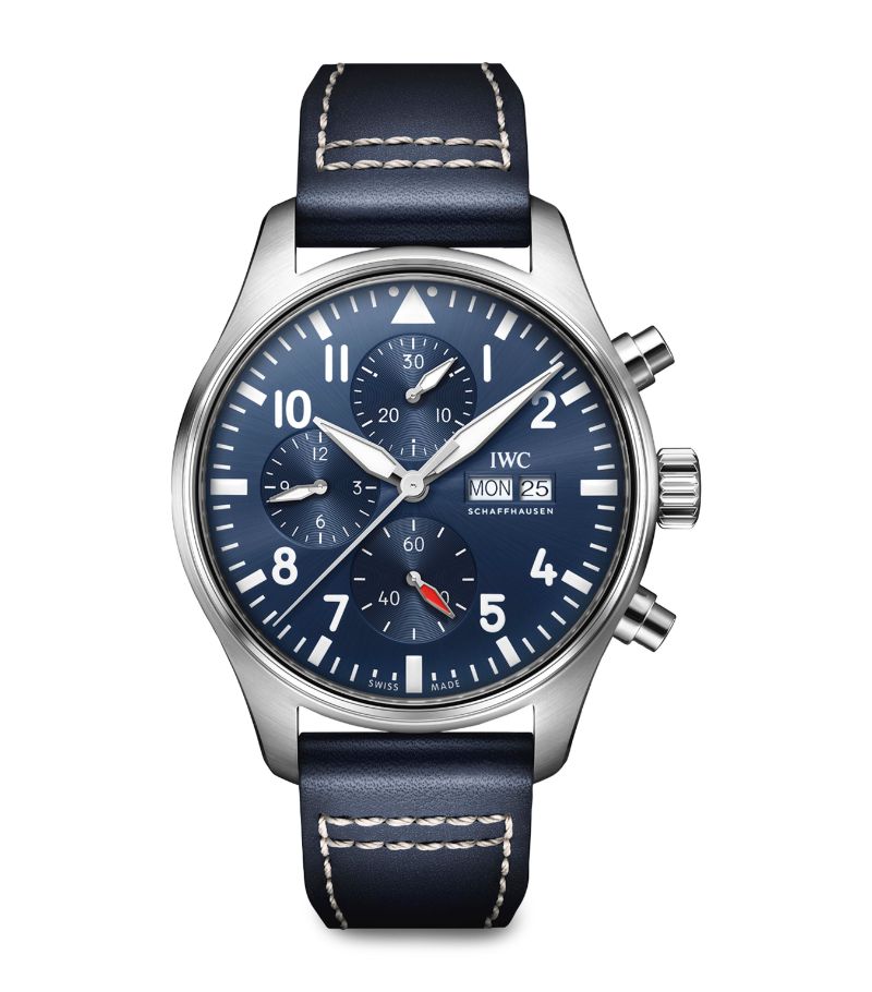 Iwc Schaffhausen Iwc Schaffhausen Stainless Steel Pilot'S Chronograph Watch 43Mm