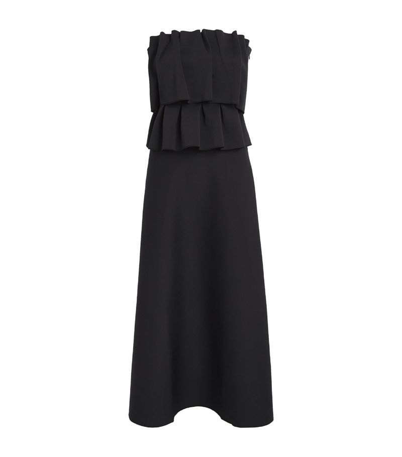  House Of Dagmar Sculpted Pleat Midi Dress