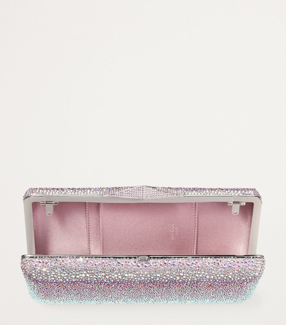 Jimmy Choo Jimmy Choo Crystal-Embellished Clemmie Clutch Bag