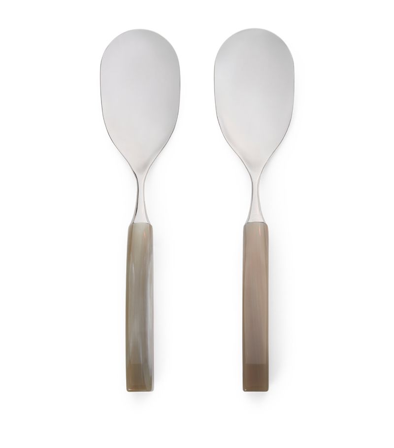 Brunello Cucinelli Brunello Cucinelli Buffalo Horn And Steel 2-Piece Cutlery Set