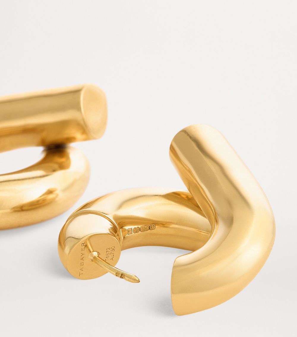  Tabayer Large Yellow Gold Oera Hoop Earrings