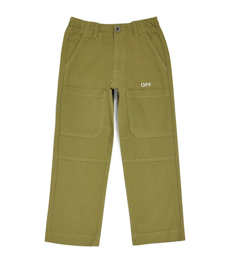 Off-White Kids Off-White Kids Diagonal-Outline Cargo Trousers (4-12 Years)