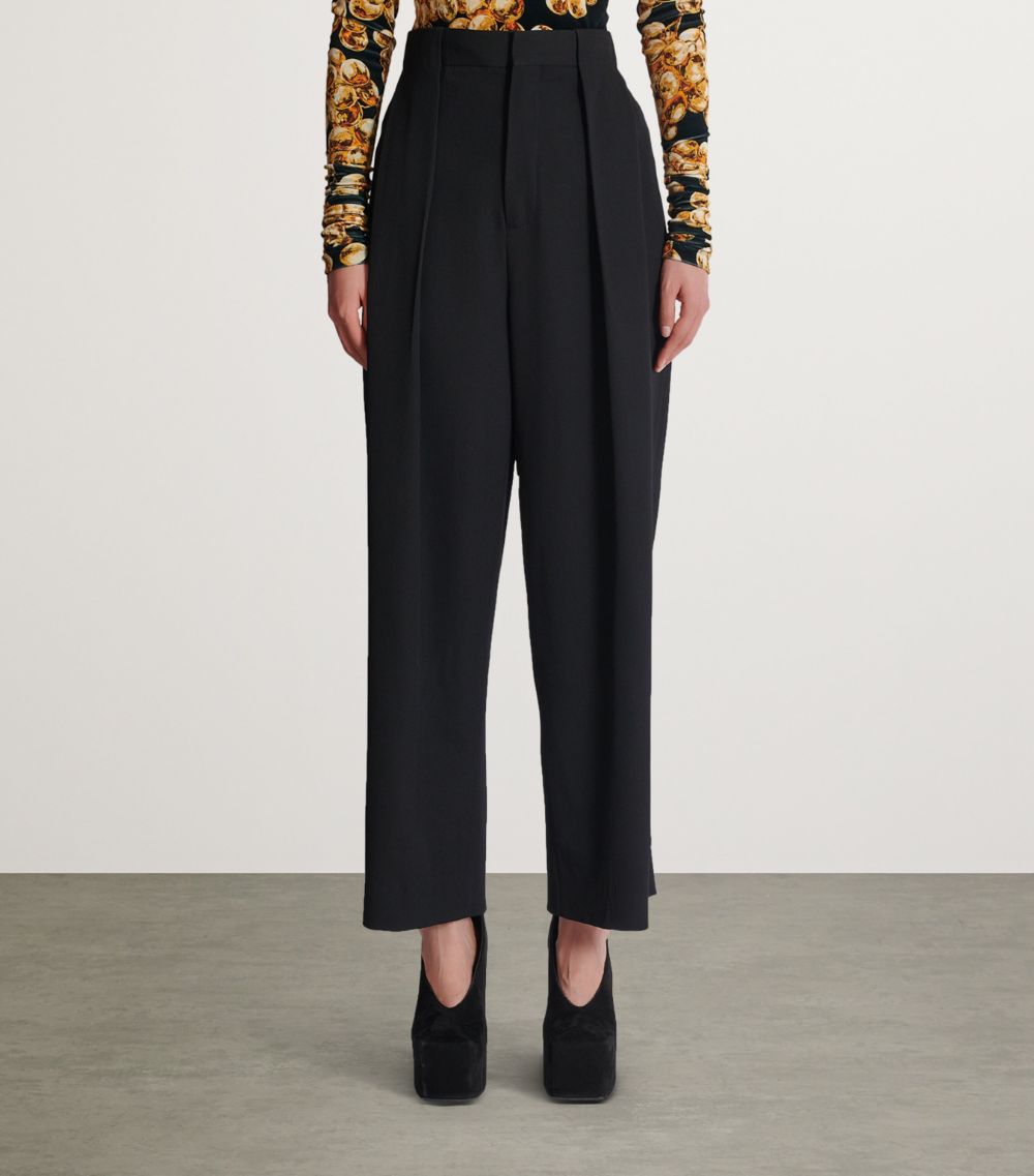 Balmain Balmain Wool Pleated Trousers