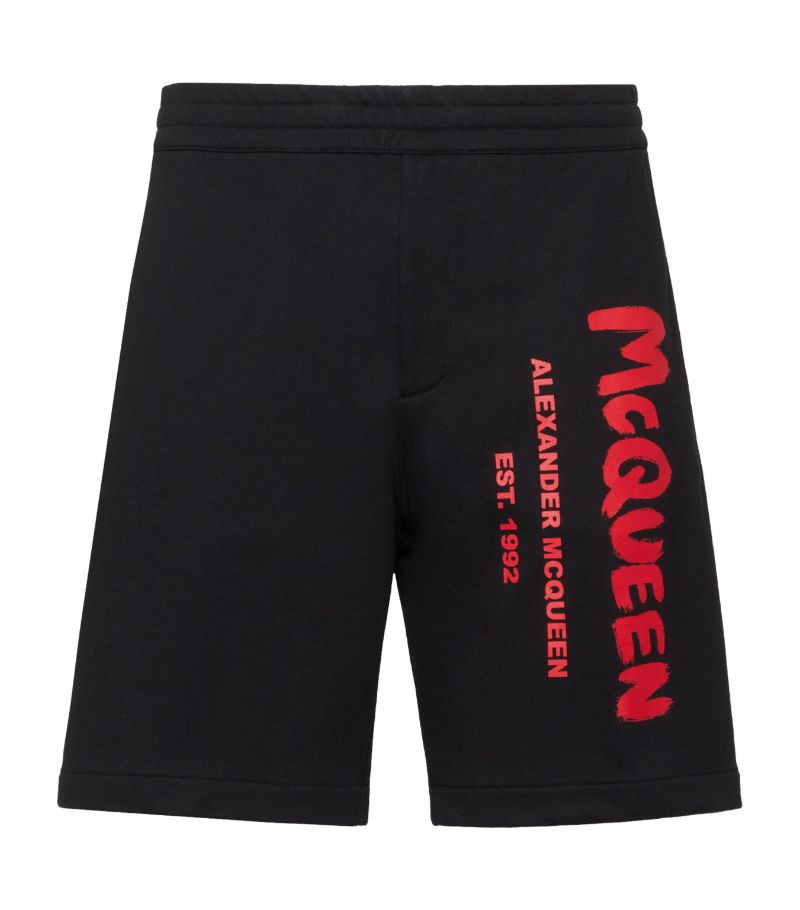 Alexander McQueen Alexander Mcqueen Graffiti Logo Shorts