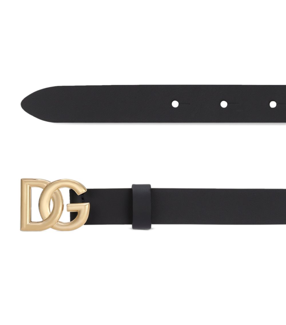 Dolce & Gabbana Dolce & Gabbana Kids Leather Logo Belt