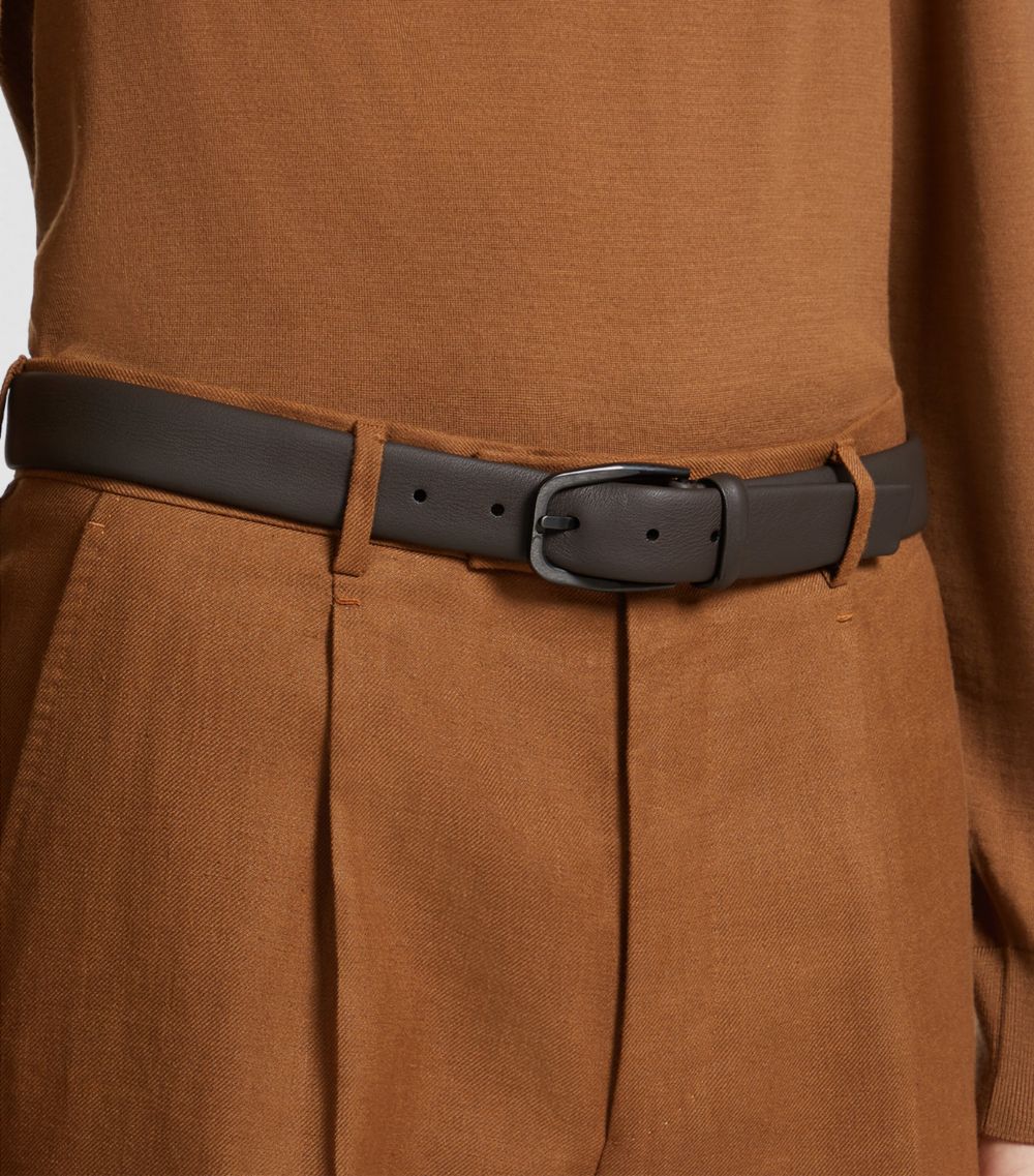 zegna Zegna Leather Belt