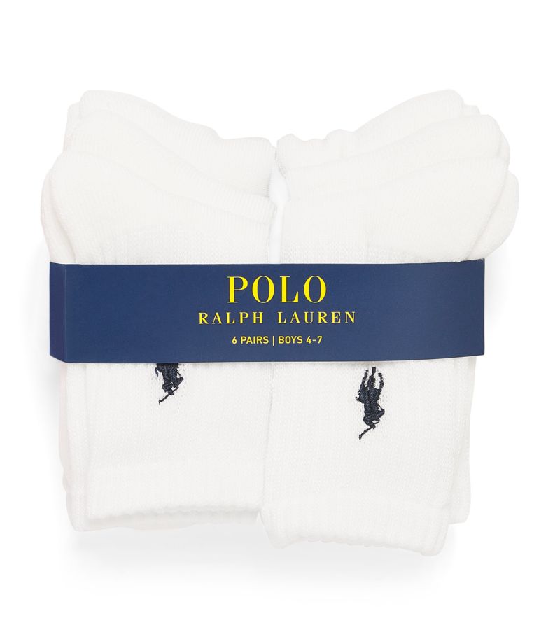 Ralph Lauren Kids Ralph Lauren Kids Classic Crew Socks (Pack Of 6)