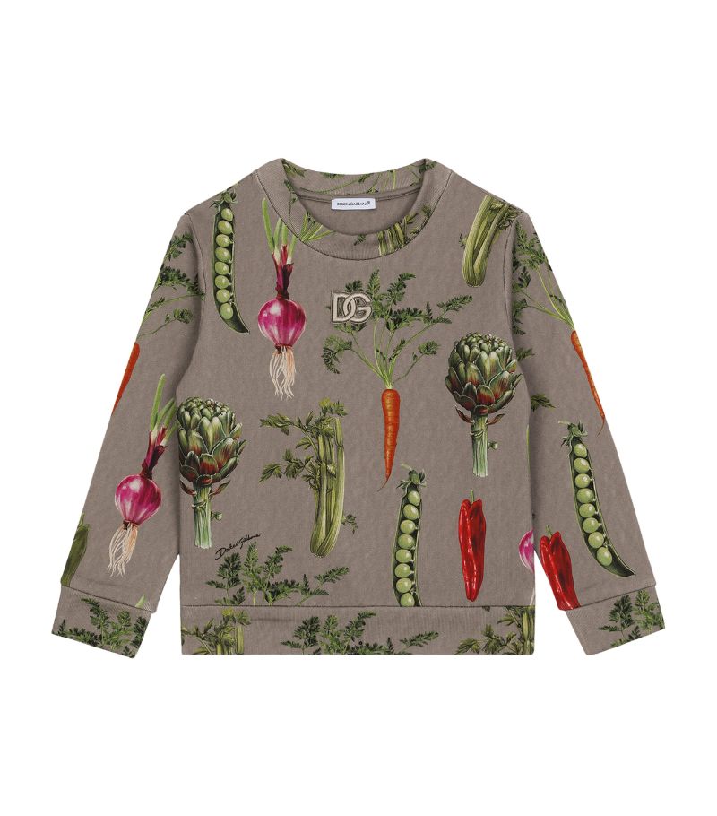 Dolce & Gabbana Dolce & Gabbana Kids Farmer Print Sweatshirt (8-14 Years)