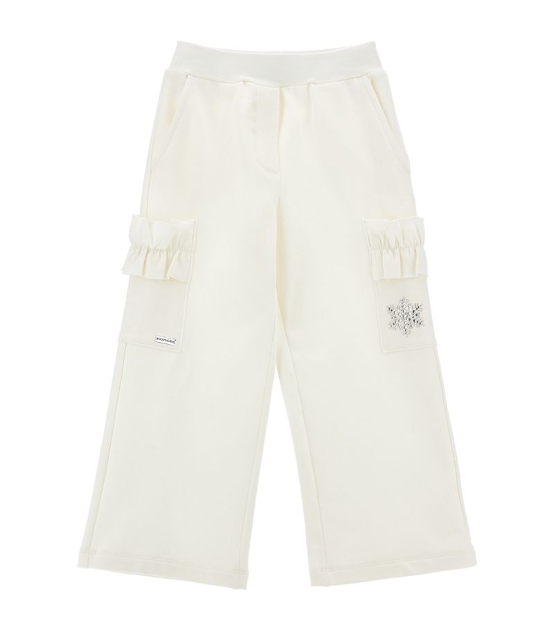 Monnalisa Monnalisa Ruffled Snowflake Sweatpants (2-16 Years)