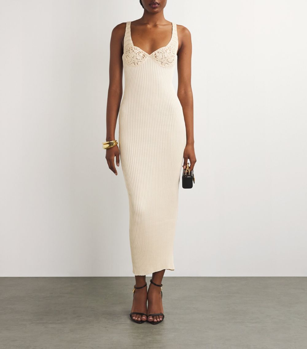 Magda Butrym Magda Butrym Crochet Ribbed Midi Dress