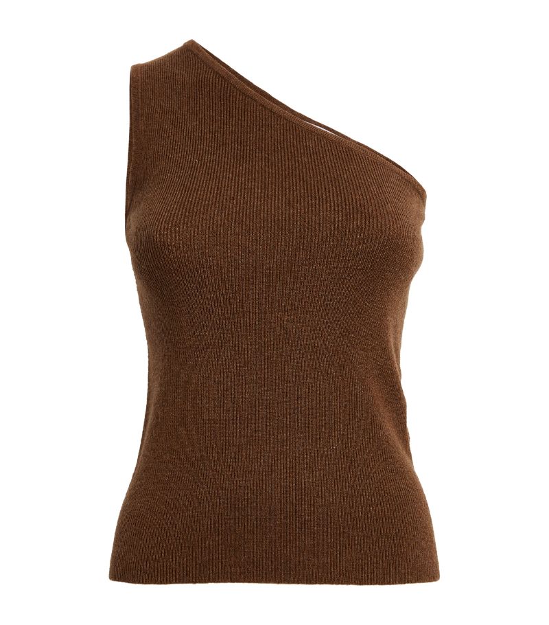 Max Mara Max Mara Wool-Cashmere One-Shoulder Tank Top