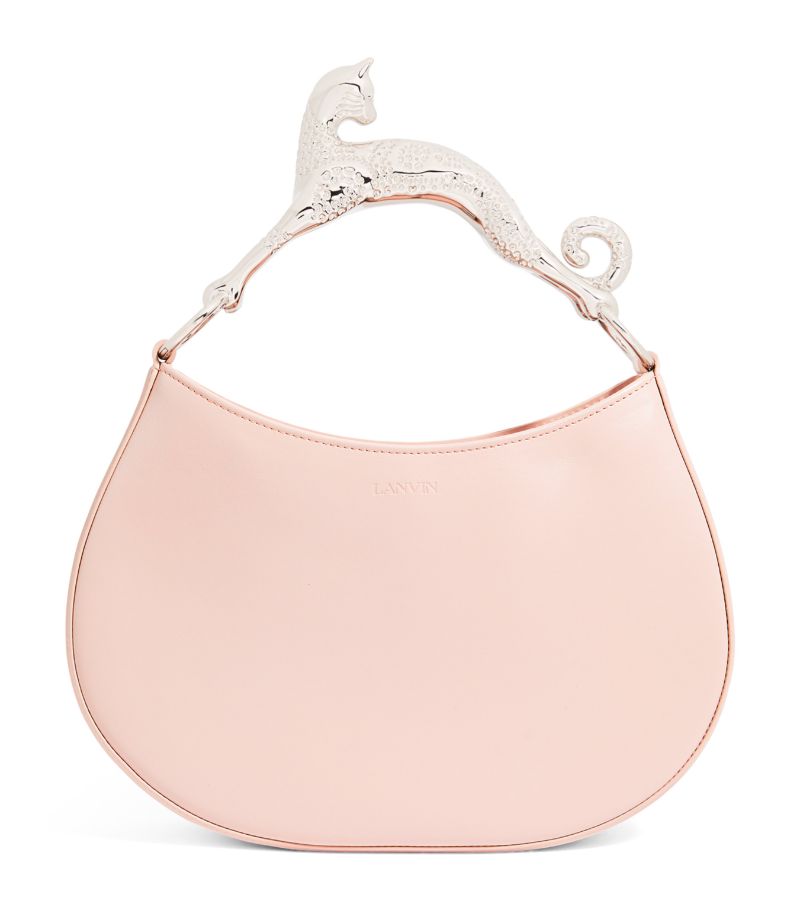 Lanvin Lanvin Calfskin Hobo Cat Top-Handle Bag