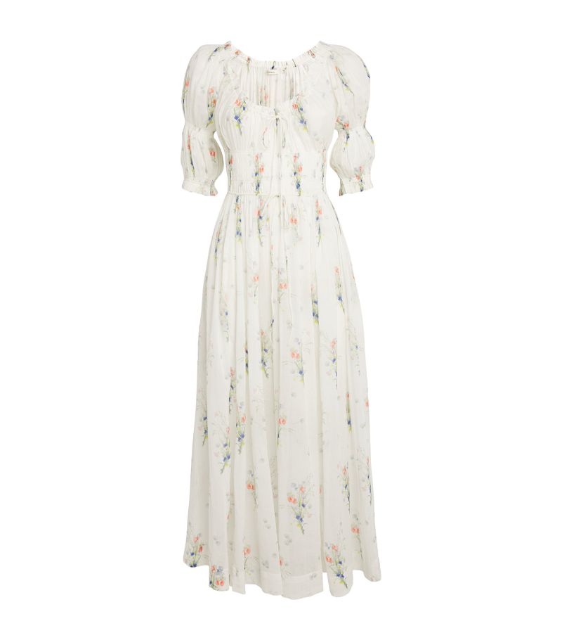 Dôen Dôen Floral Ischia Midi Dress